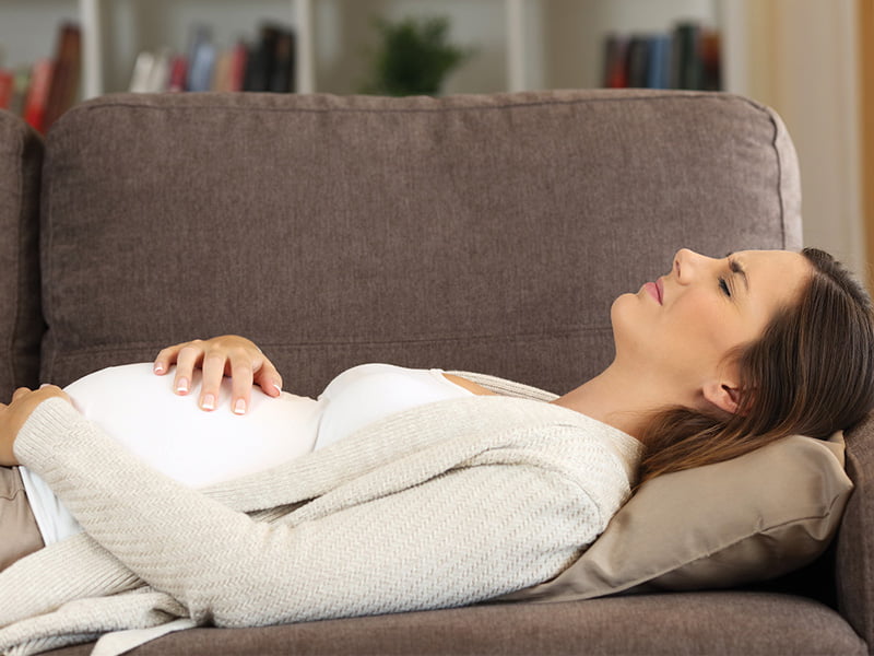 نفخ شکم پس از سزارین