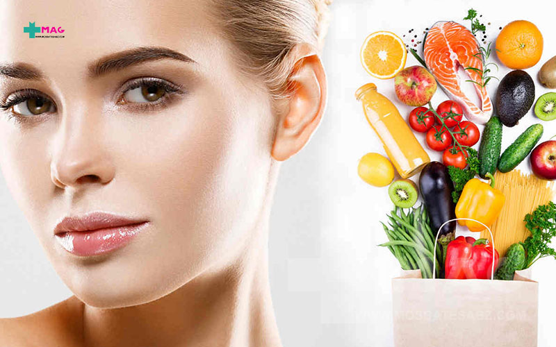 تاثیر تغذیه روی پوست