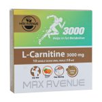 ویال ال کارنیتین 3000 میلی گرم مکس اونیو 10 عدد