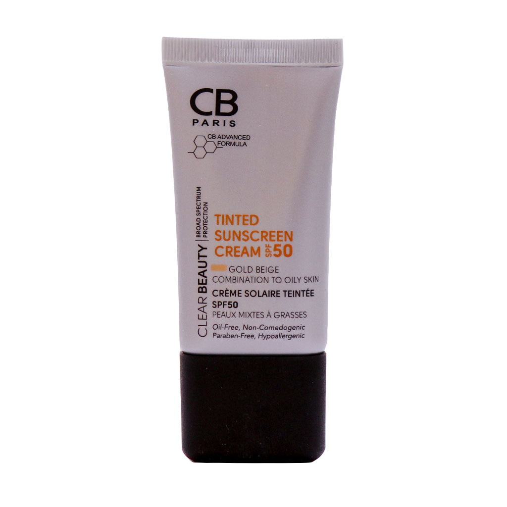 کرم ضد آفتاب SPF50 پوست مختلط تا چرب سی بی پاریس 40 میلی لیتر - بی رنگ