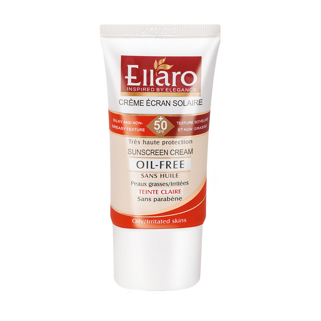 کرم ضد آفتاب فاقد چربی الارو SPF50 مناسب پوست چرب و جوش دار ۴۰ میلی لیتر - بی رنگ