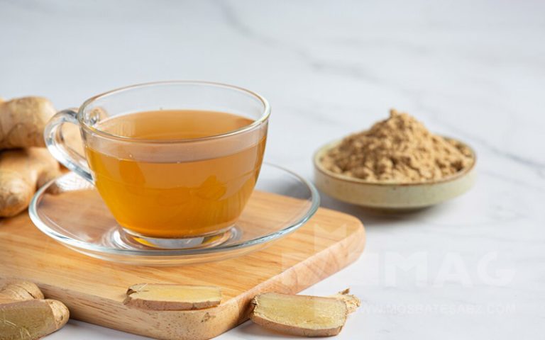 پودر زنجبیل با آب جوش